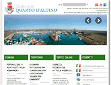 Tablet Screenshot of comune.quartodaltino.ve.it